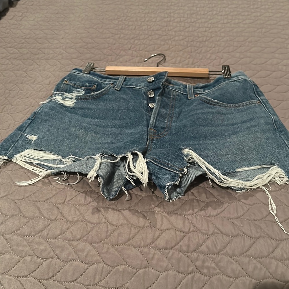 GRLFRND denim shorts